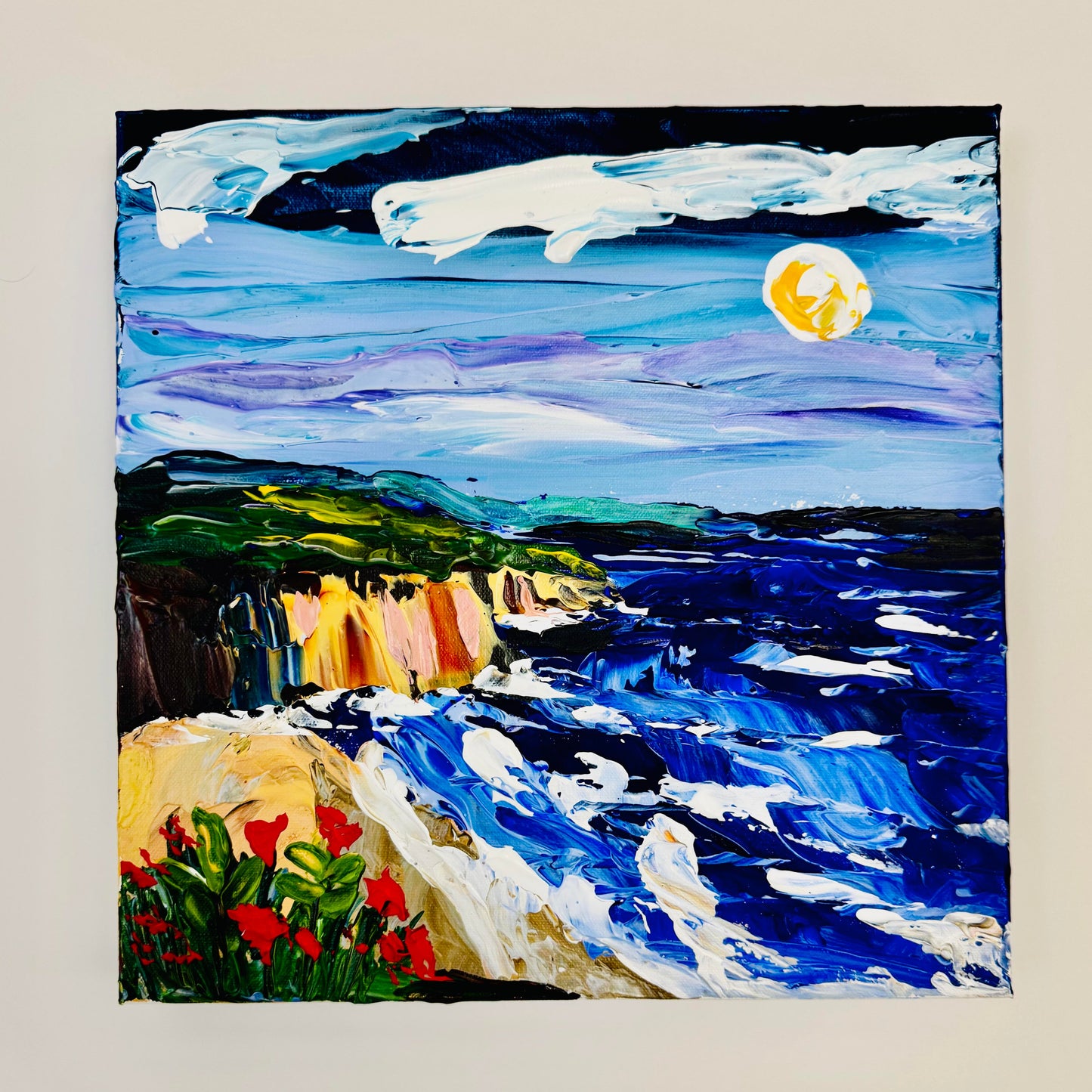 Coastal Scene - A Palette Knife Paint Party | 4th of July 2026