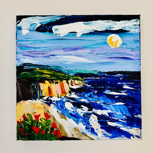 Coastal Scene - A Palette Knife Paint Party | 4th of July 2026